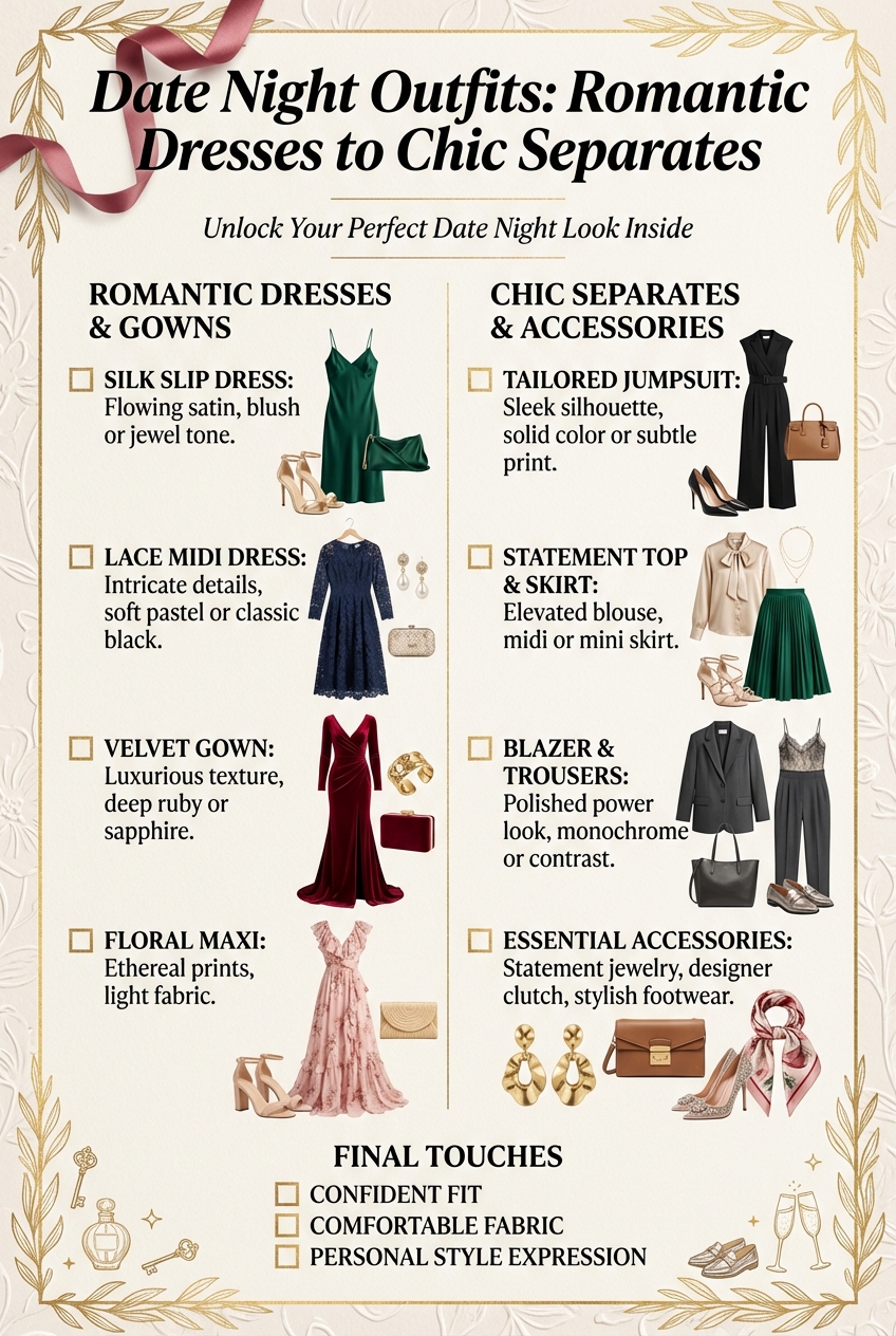 Date Night Outfits From Romantic Dresses To Chic Separates - photo 5
