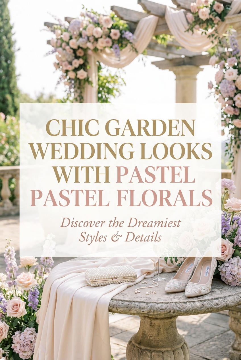 Chic Garden Wedding Looks With Pastel Florals - photo 2