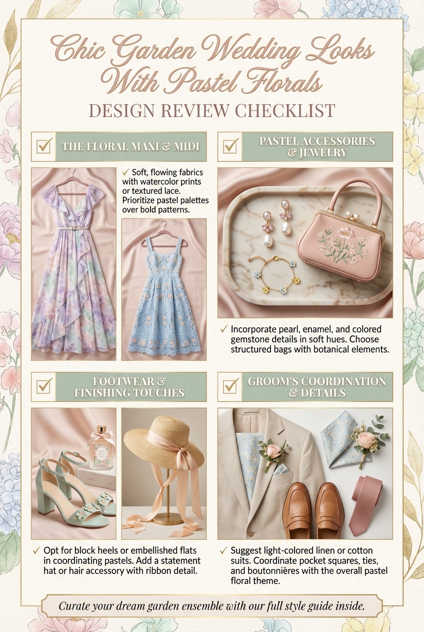 Chic Garden Wedding Looks With Pastel Florals - photo 5