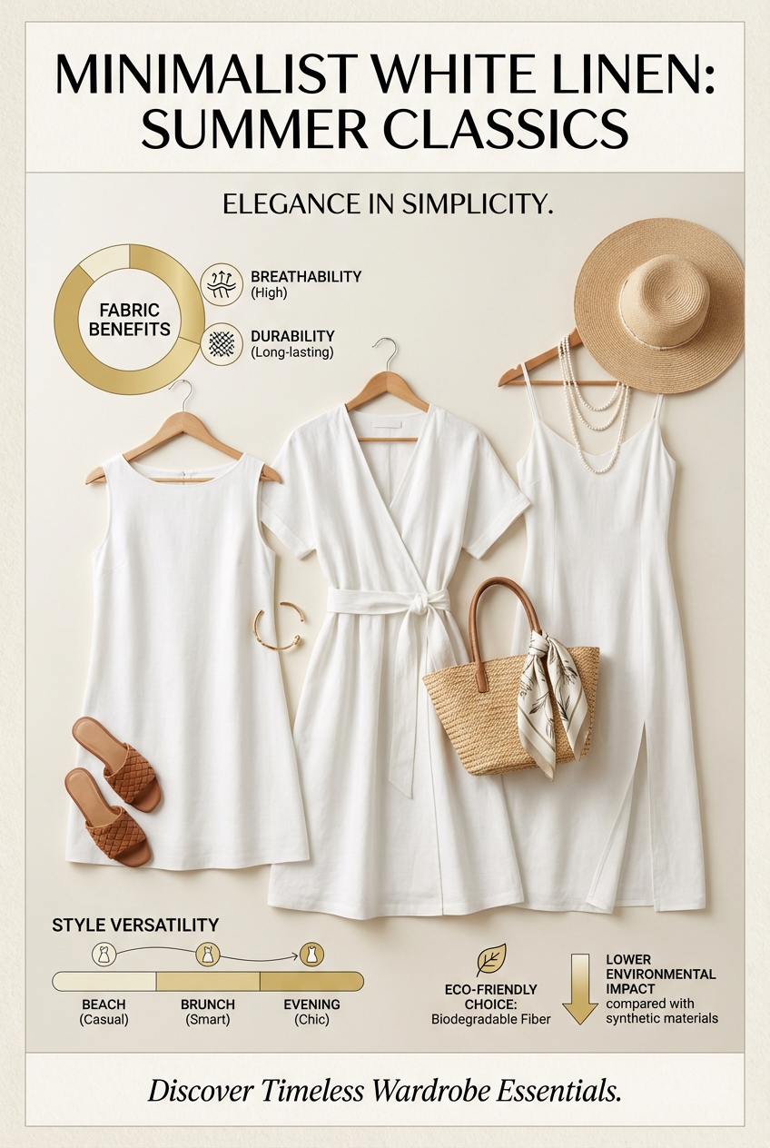 Minimalist White Linen Dresses For Summer Classics - photo 3