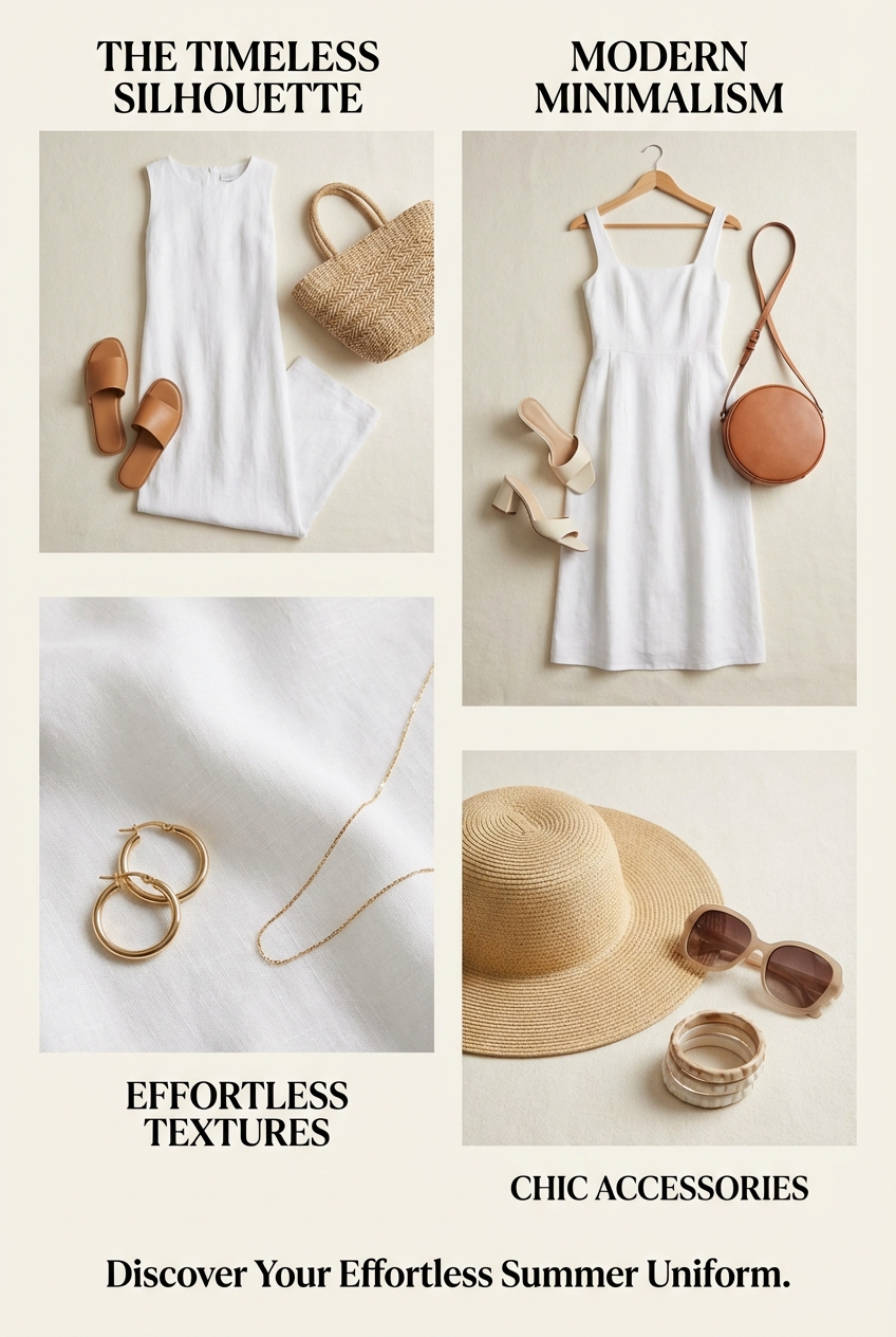 Minimalist White Linen Dresses For Summer Classics - photo 4