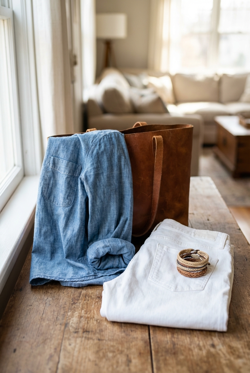 Relaxed Chambray Shirts For Casual Looks