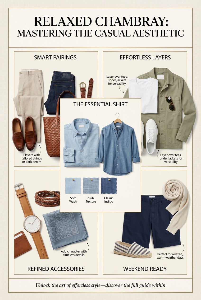 Relaxed Chambray Shirts For Casual Looks - photo 4