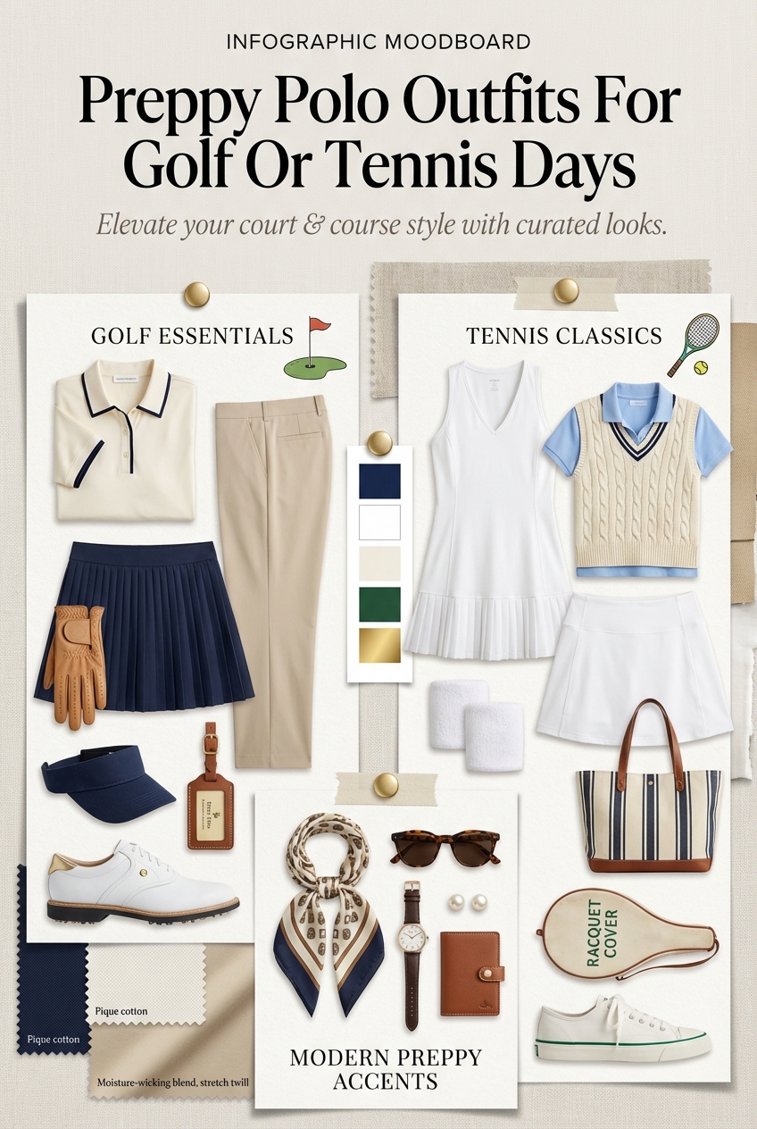 Preppy Polo Outfits For Golf Or Tennis Days - photo 4
