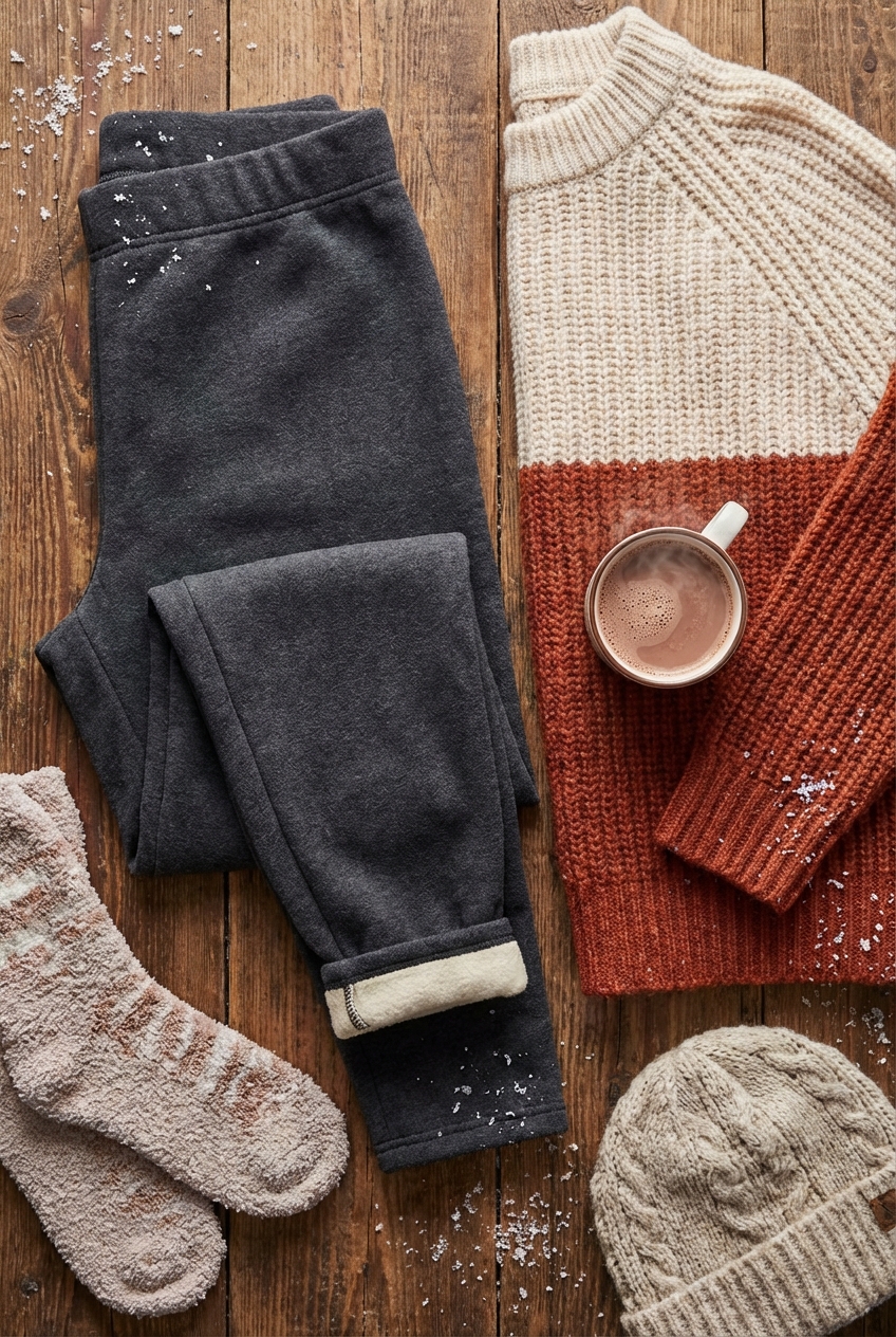 Fleece Lined Leggings For Freezing Winter Temperatures