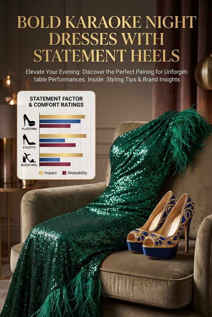 Bold Karaoke Night Dresses With Statement Heels - photo 3