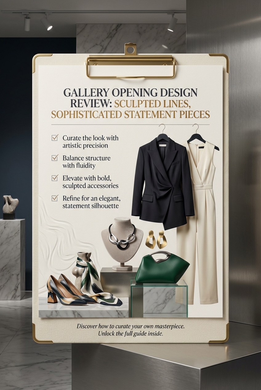 Chic Art Gallery Opening Looks With Sculpted Lines Sophisticated Artistic And Statement Making - photo 5