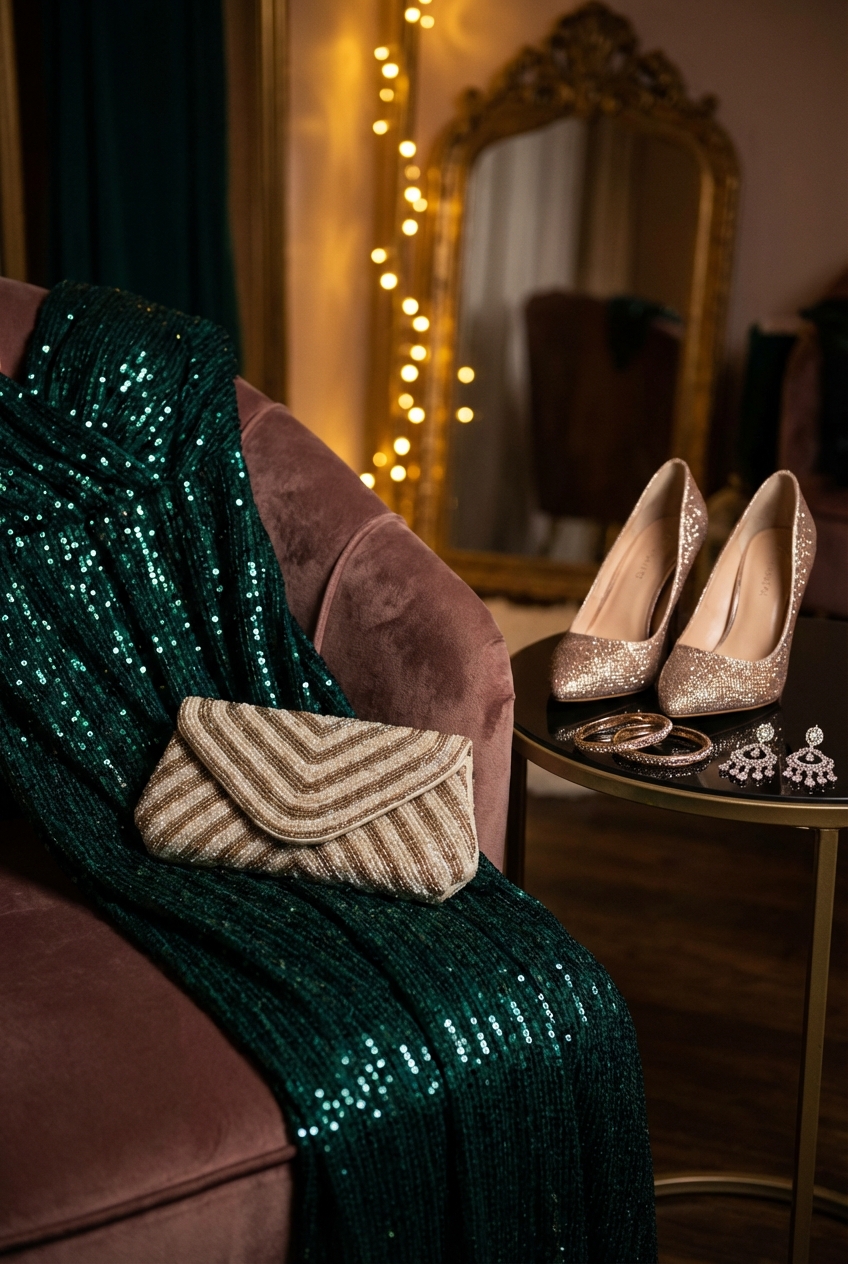 Glamorous Casino Night Dresses With Sparkly Embellishments