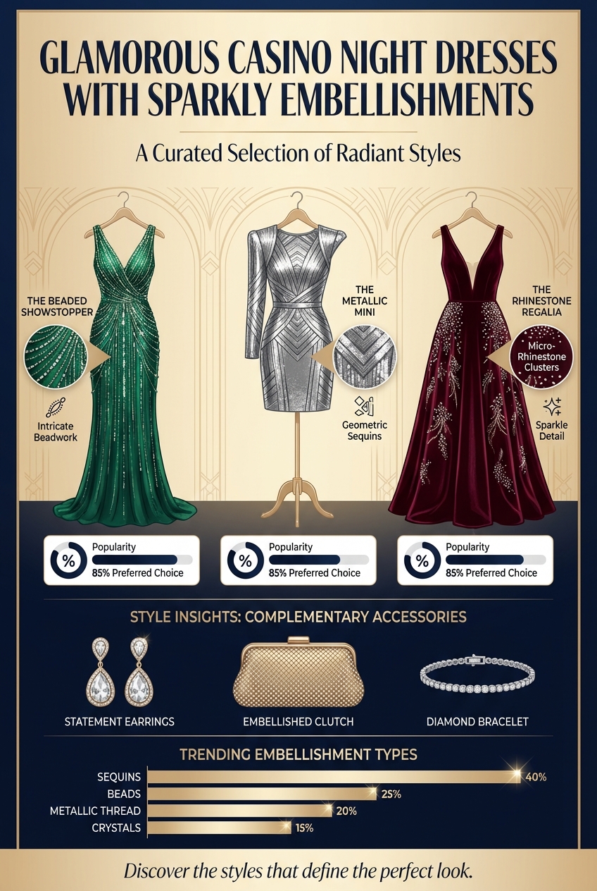 Glamorous Casino Night Dresses With Sparkly Embellishments - photo 3