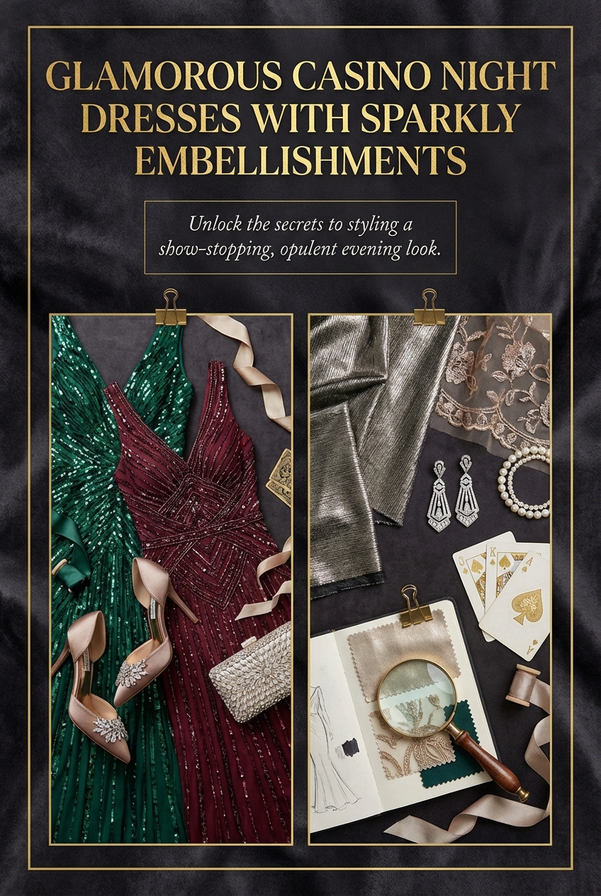 Glamorous Casino Night Dresses With Sparkly Embellishments - photo 4
