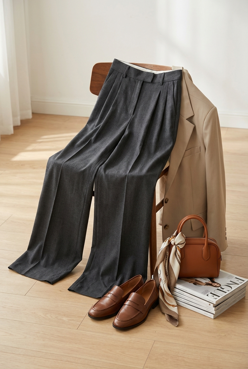 Pleated Trousers With Modern Tailoring