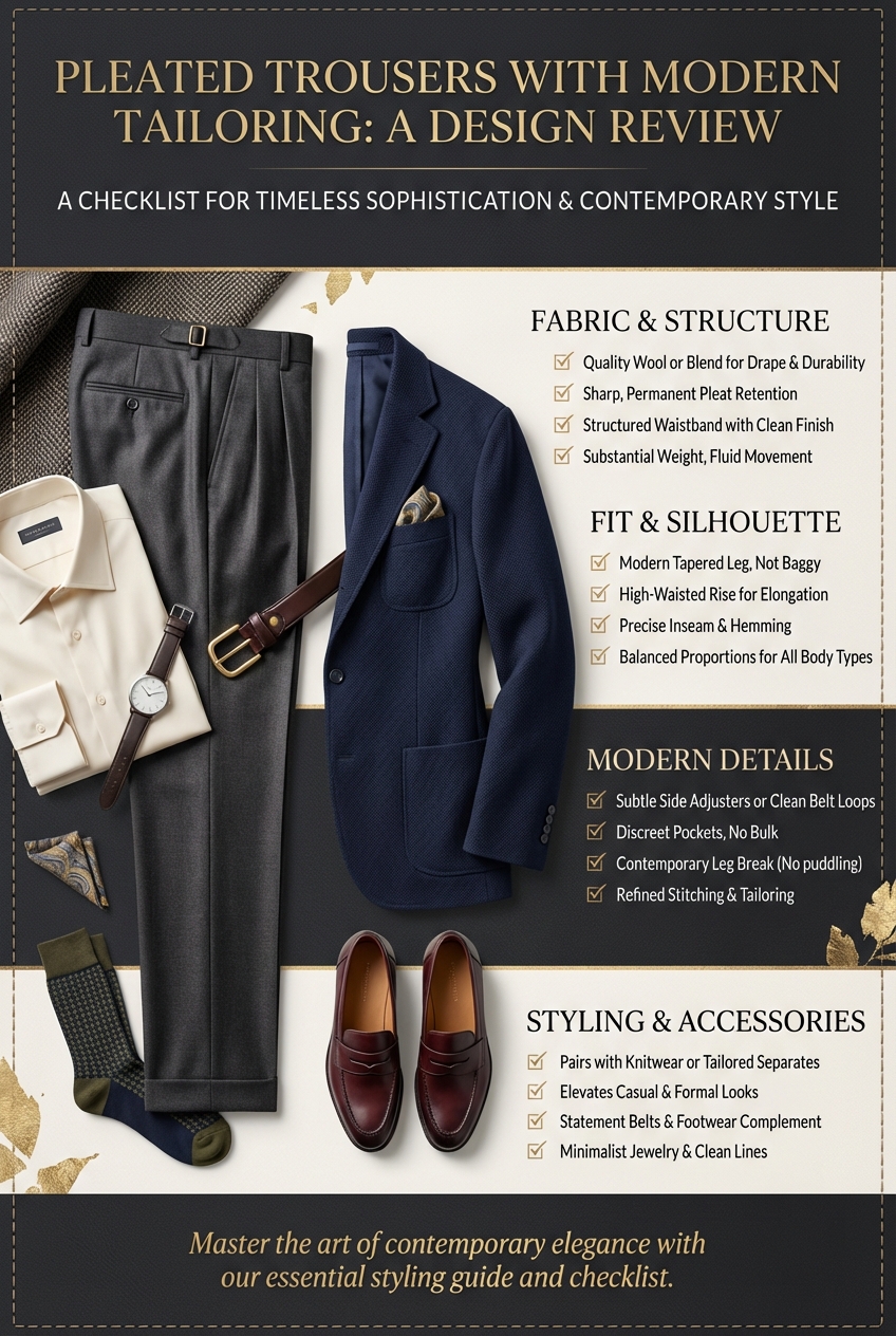 Pleated Trousers With Modern Tailoring - photo 5