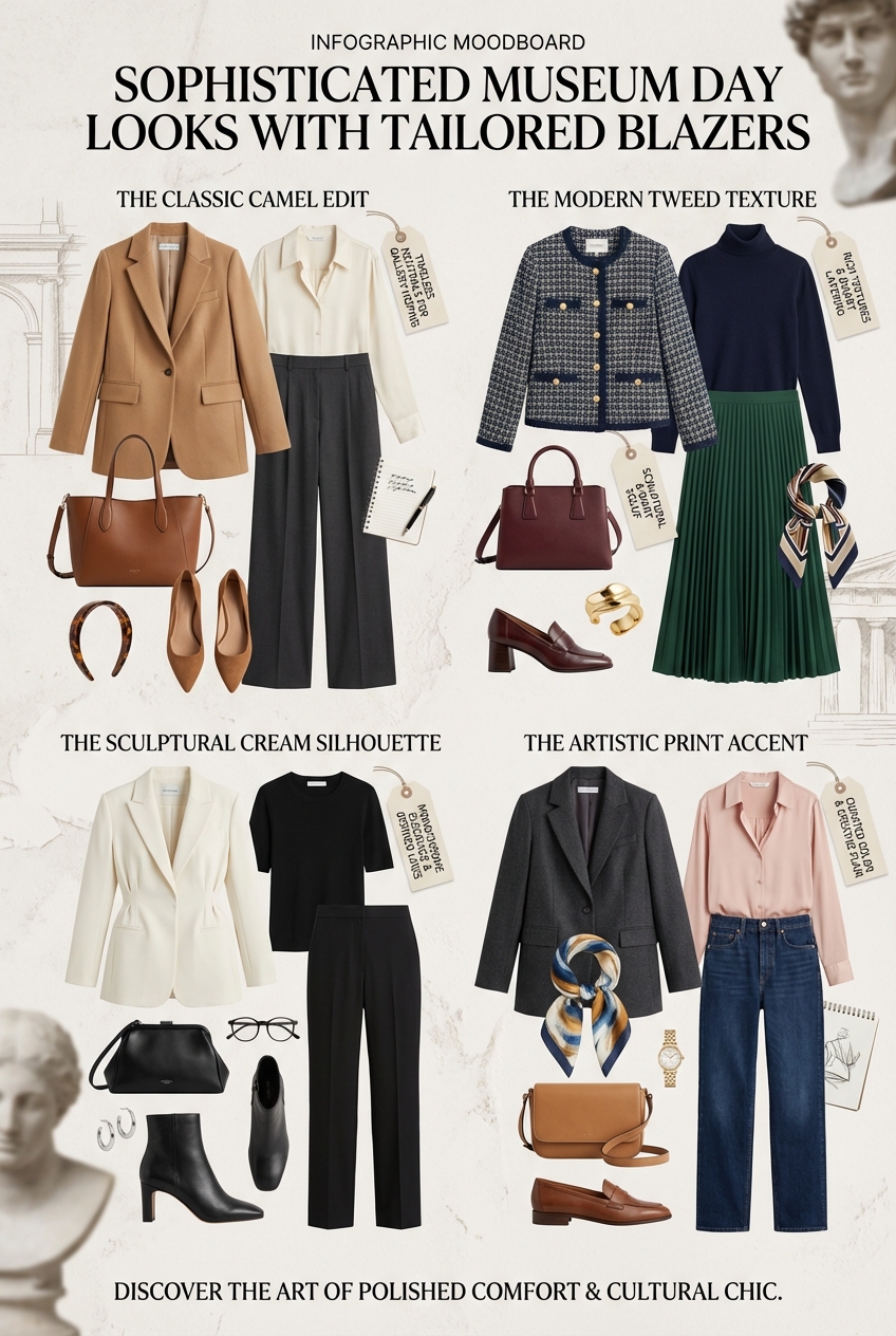 Sophisticated Museum Day Looks With Tailored Blazers - photo 4