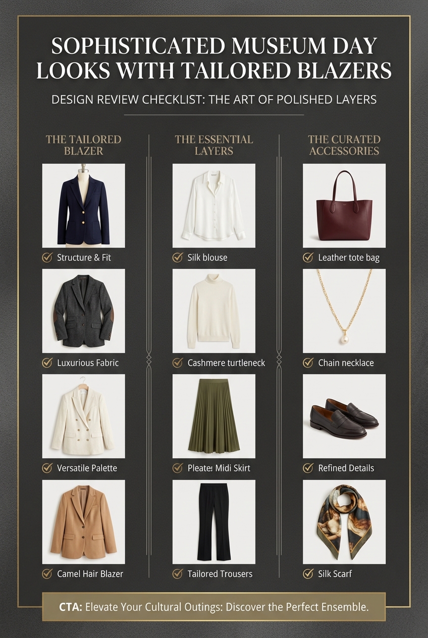 Sophisticated Museum Day Looks With Tailored Blazers - photo 5