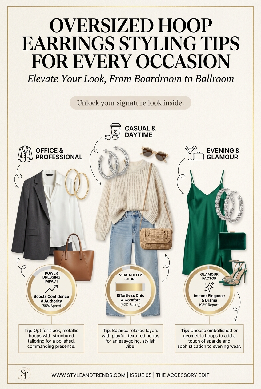 Oversized Hoop Earrings Styling Tips For Every Occasion - photo 3