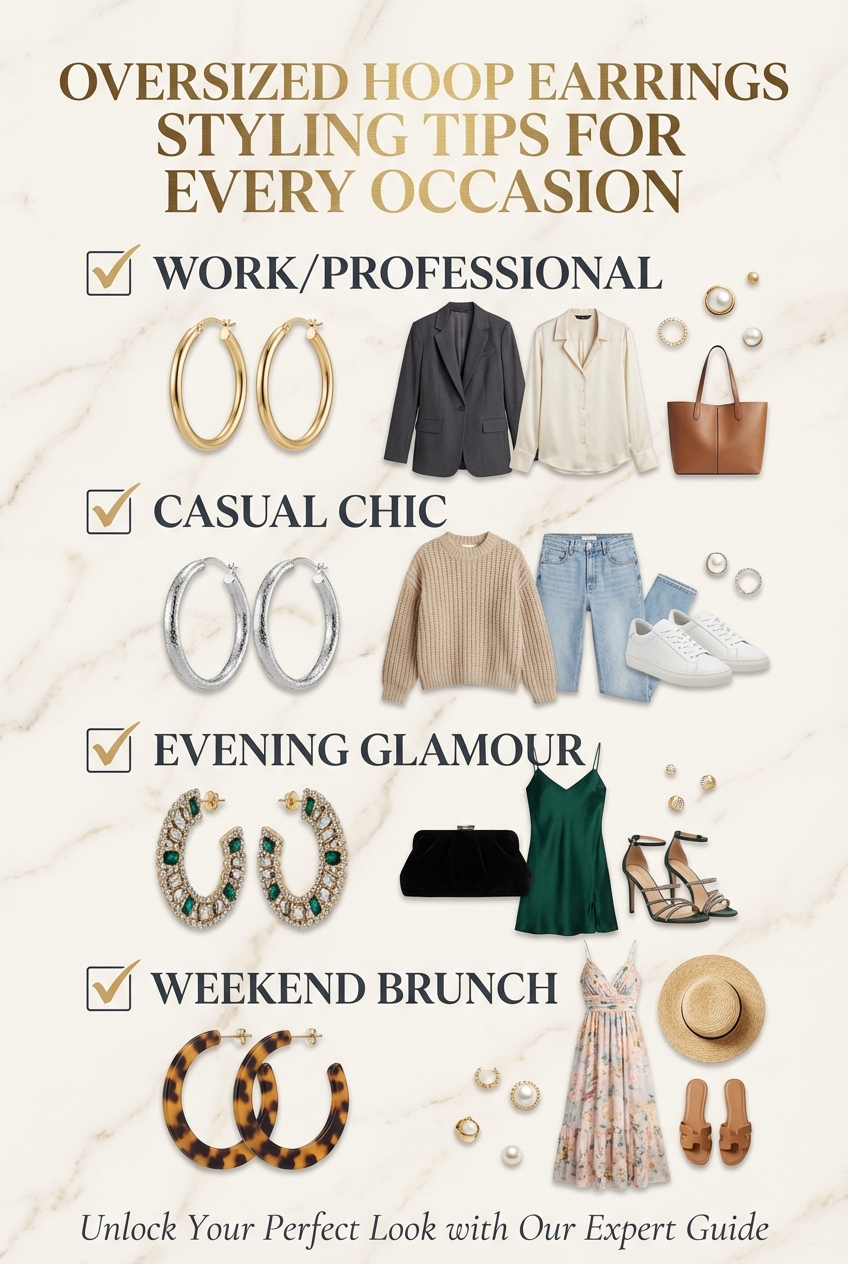 Oversized Hoop Earrings Styling Tips For Every Occasion - photo 5