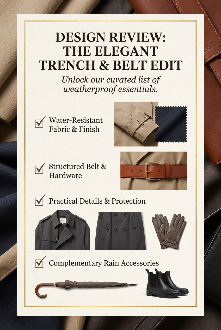 Stylish Trench Coats With Belts For Rainy Weather Elegance - photo 5