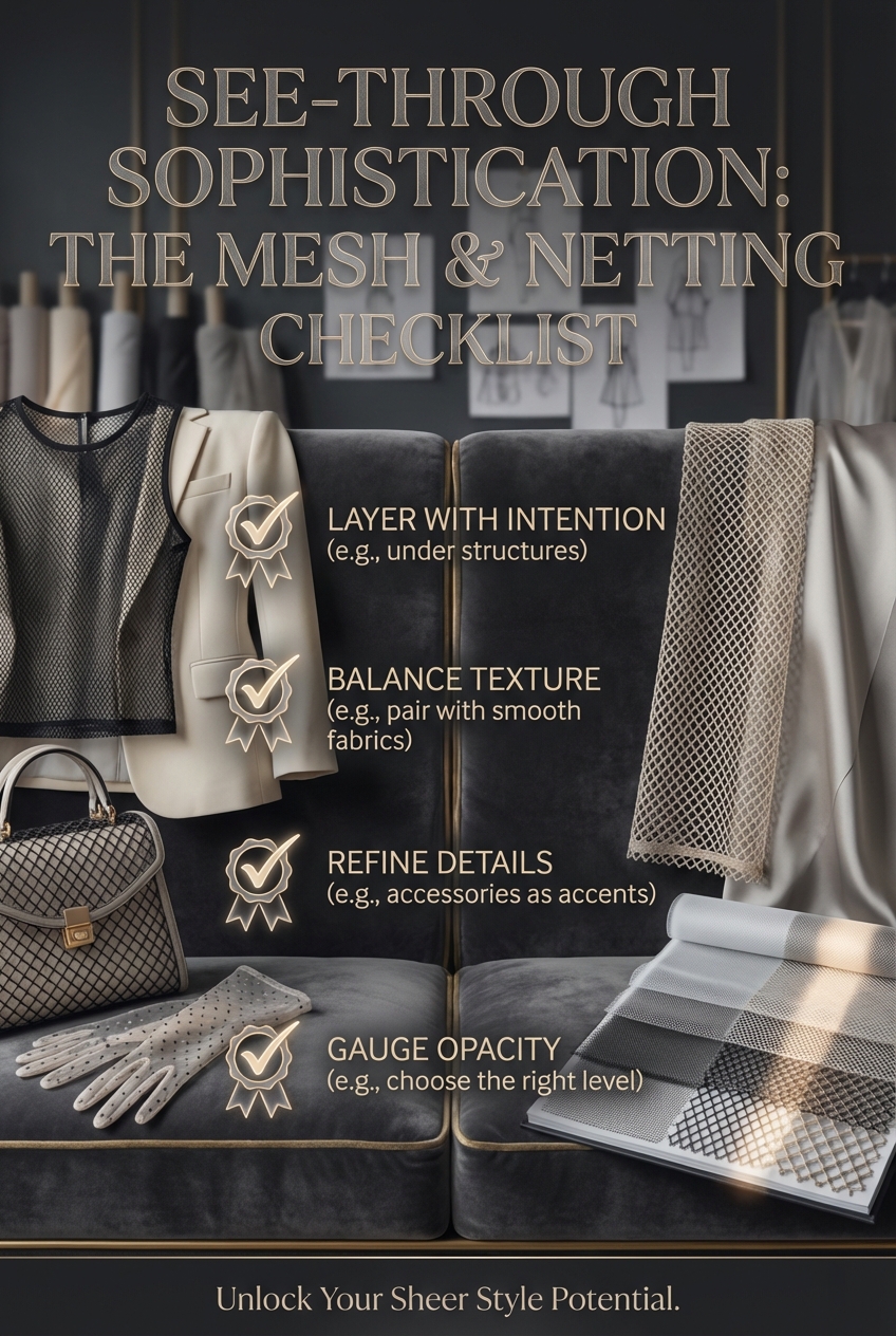 Mesh And Netting Incorporating See Through Textures - photo 5
