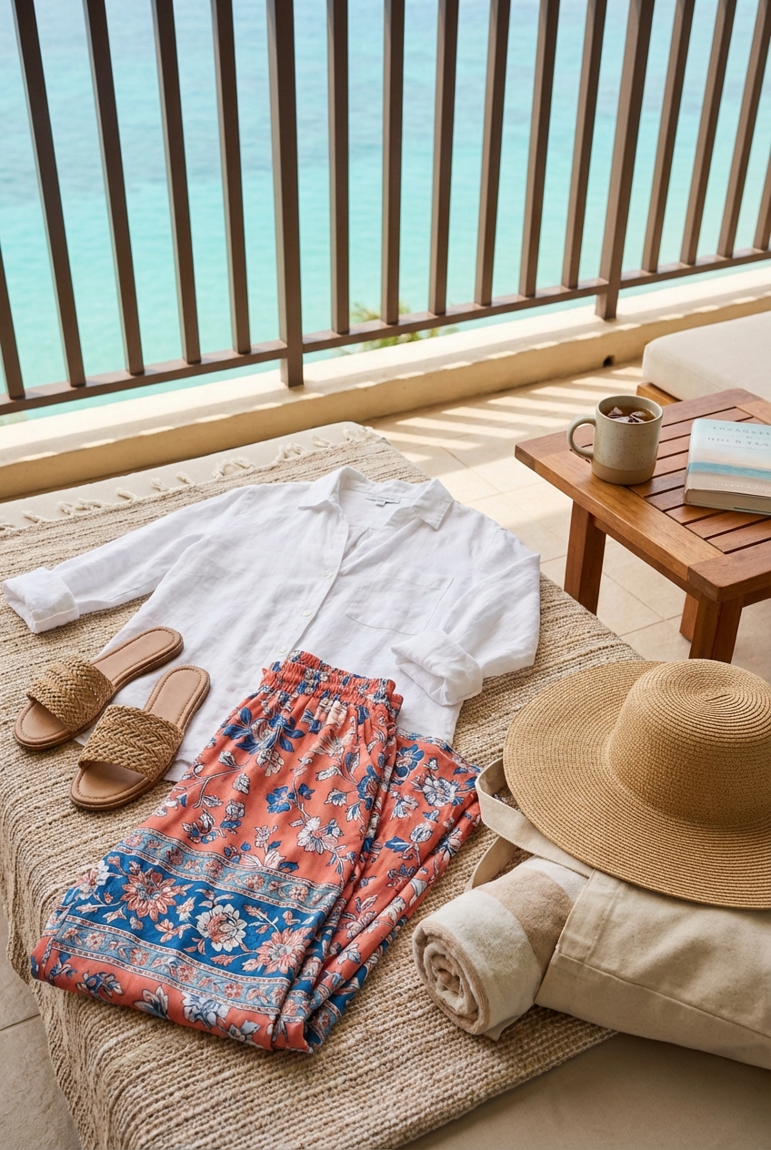 Relaxed Palazzo Pants For Resort Wear Comfort