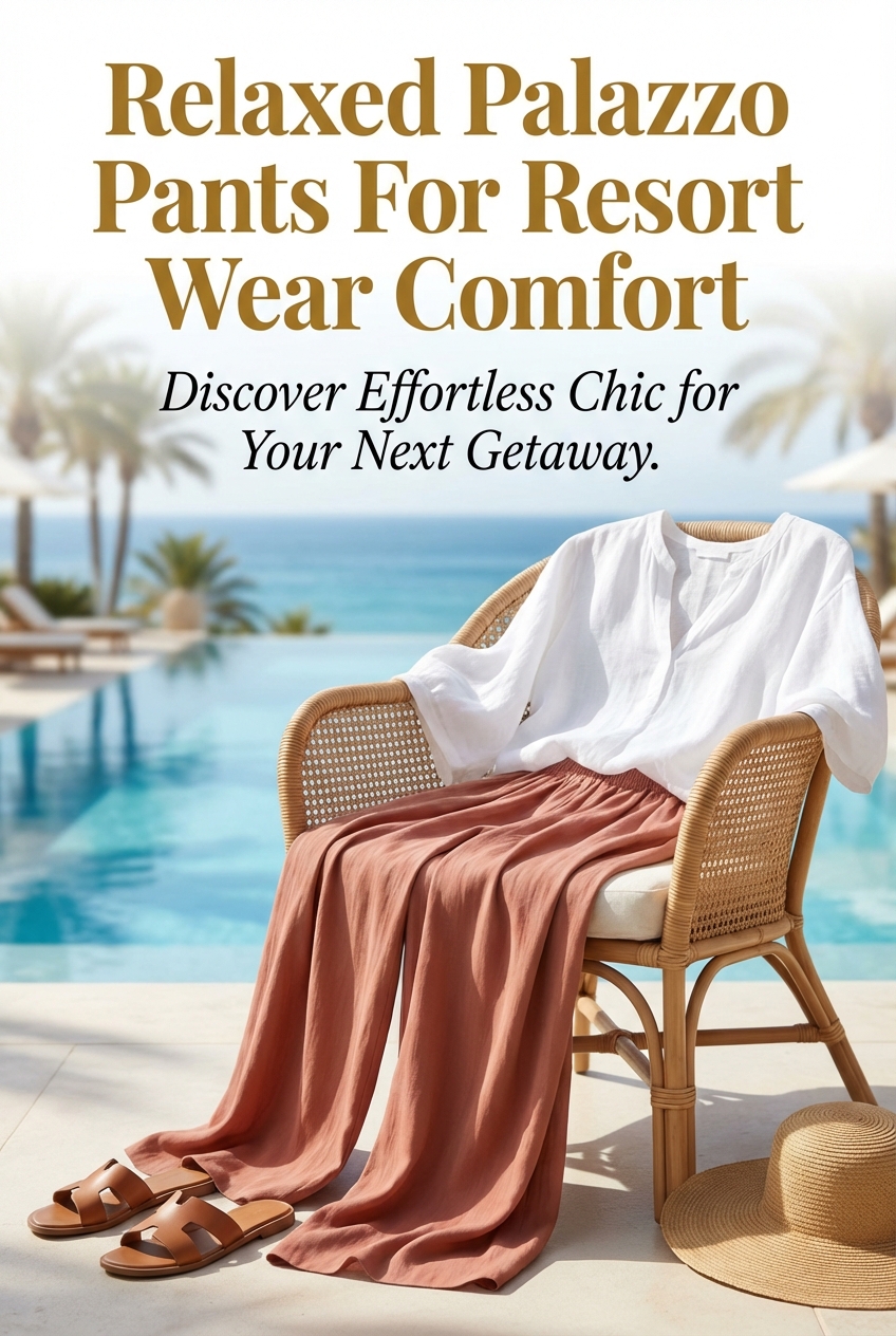 Relaxed Palazzo Pants For Resort Wear Comfort - photo 2