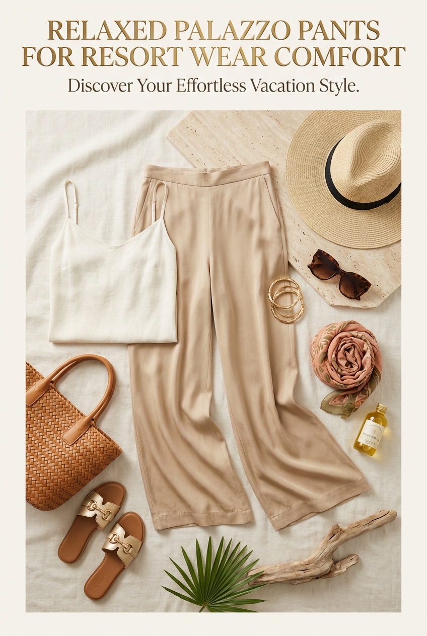 Relaxed Palazzo Pants For Resort Wear Comfort - photo 4