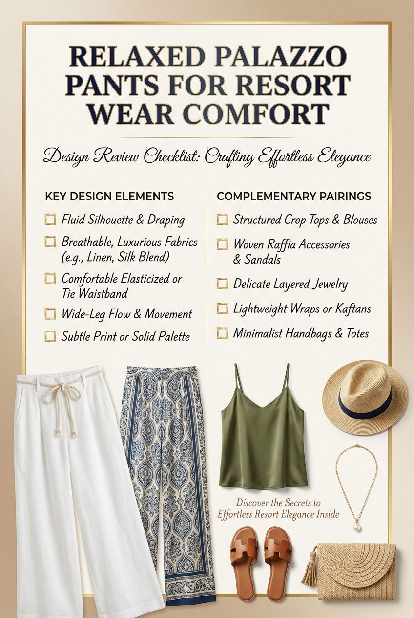 Relaxed Palazzo Pants For Resort Wear Comfort - photo 5
