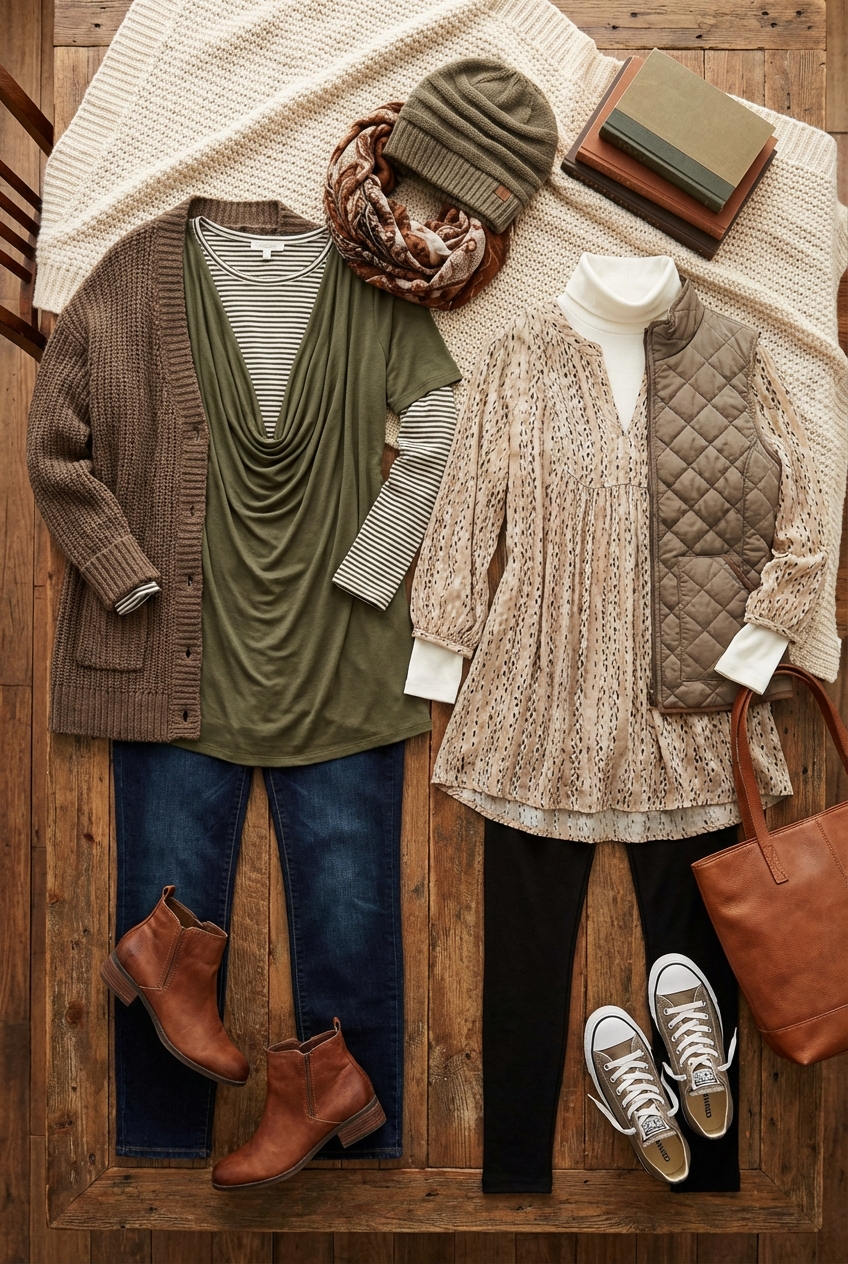 Relaxed Tunic Tops For Layered Outfits
