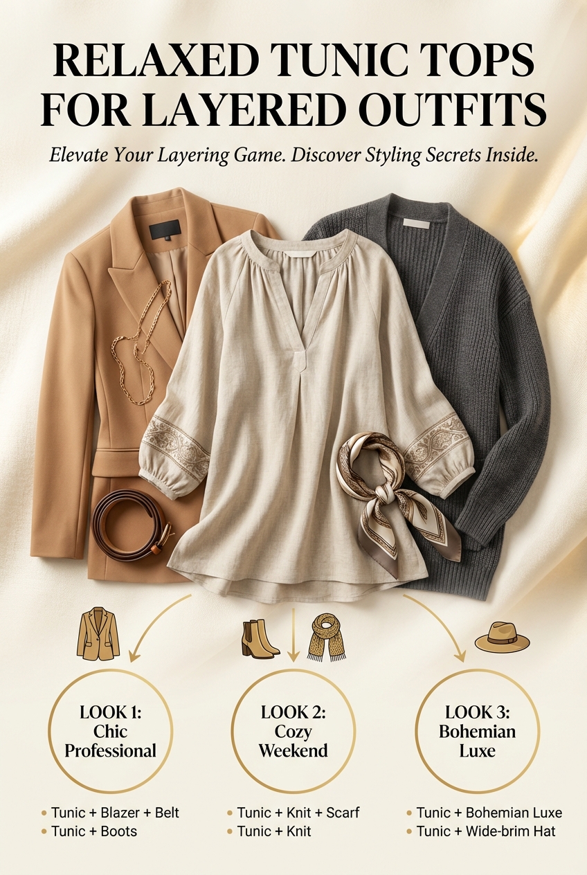 Relaxed Tunic Tops For Layered Outfits - photo 3