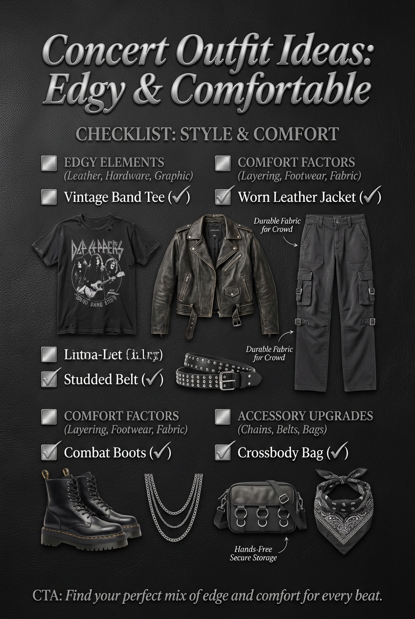 Concert Outfit Ideas Edgy And Comfortable Styles For Music Events - photo 5