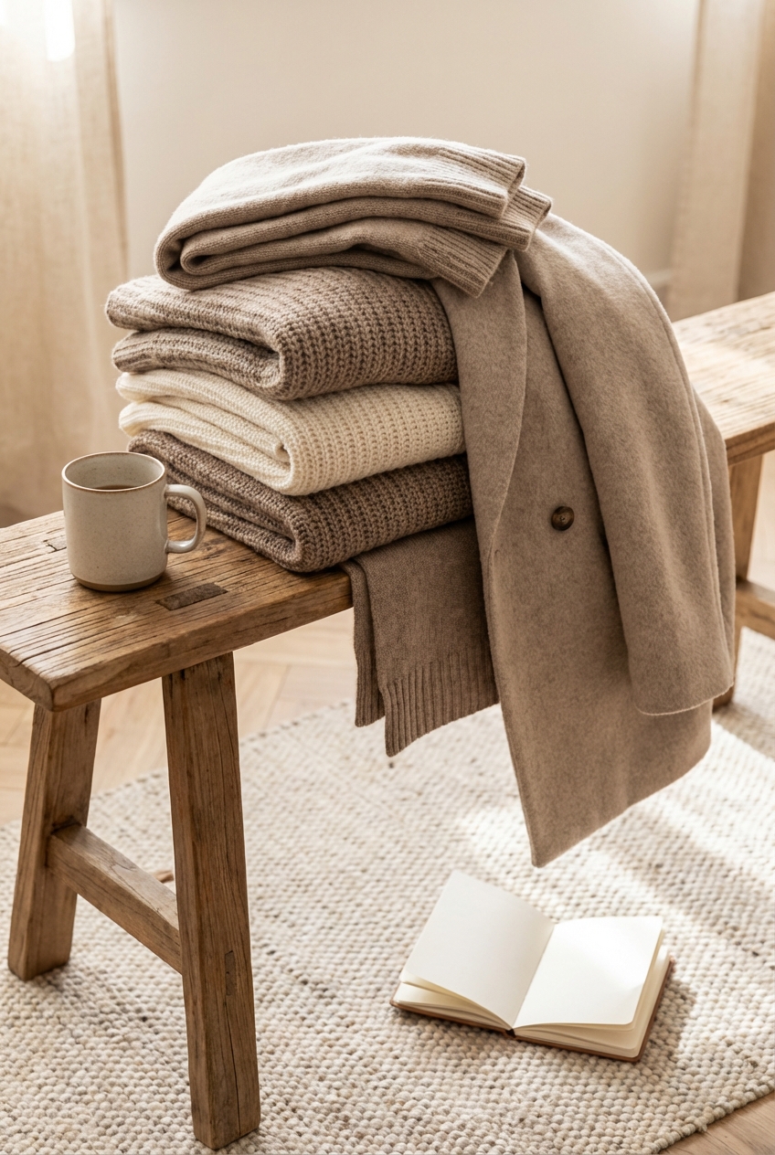 Chic Taupe And Ivory Layering Ideas For Cozy Outfits