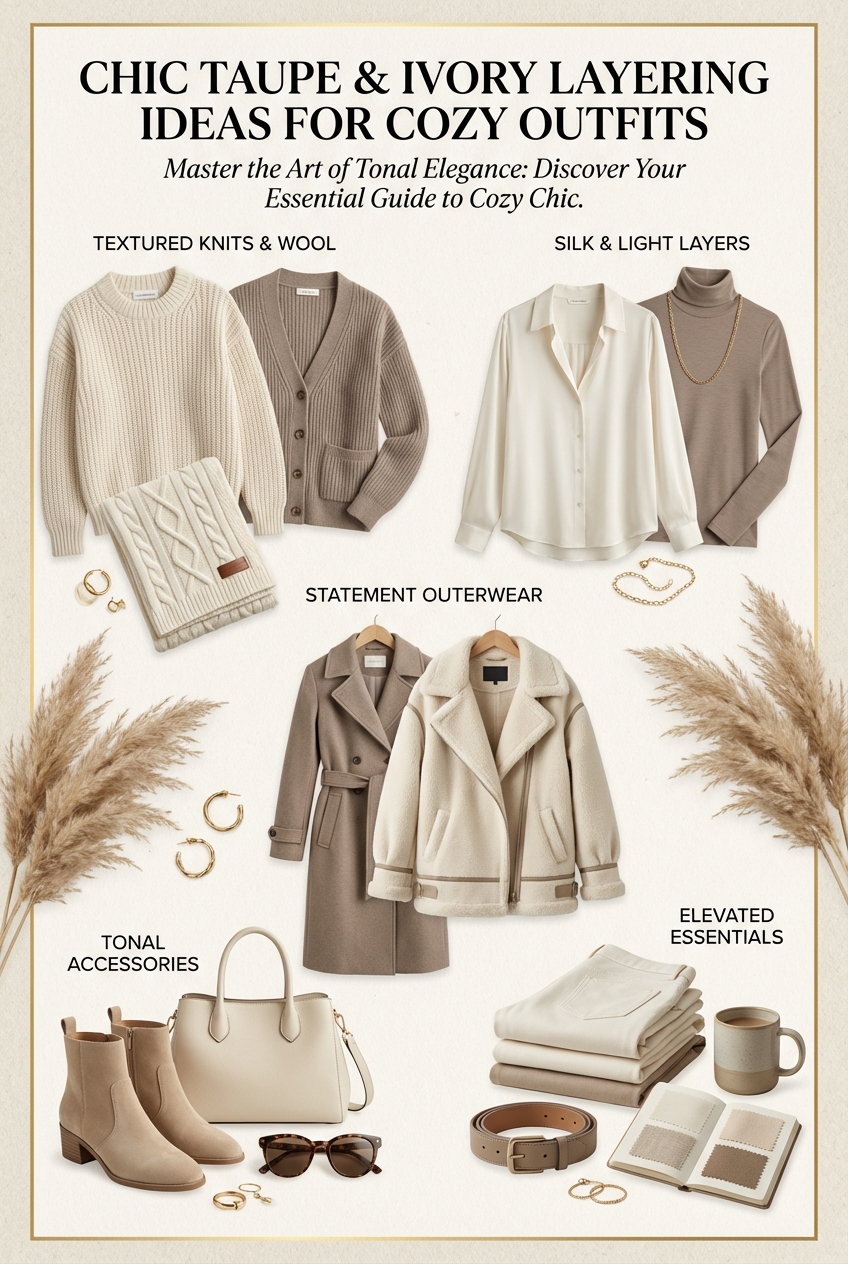 Chic Taupe And Ivory Layering Ideas For Cozy Outfits - photo 4
