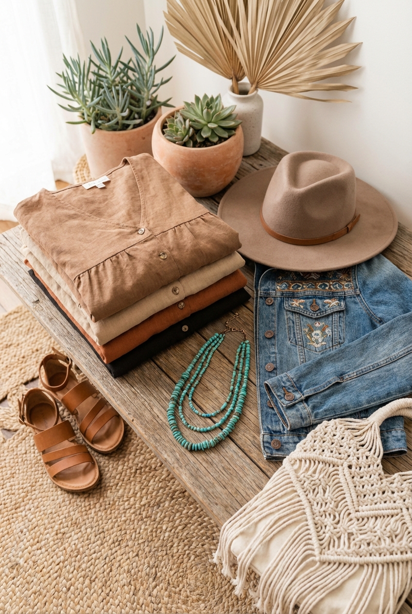 Capsule Wardrobe For Boho Chic Aesthetics