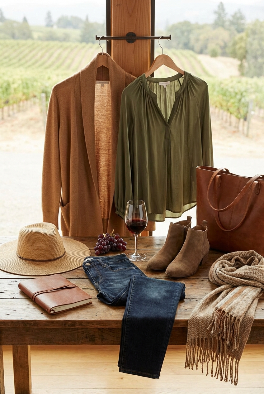 Casual Wine Tasting Looks With Earthy Tones Relaxed Refined And Perfectly Vineyard Ready