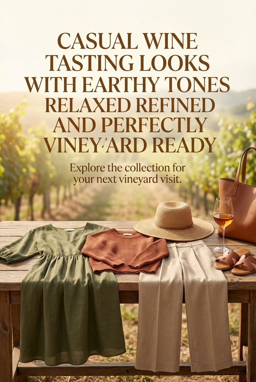 Casual Wine Tasting Looks With Earthy Tones Relaxed Refined And Perfectly Vineyard Ready - photo 2