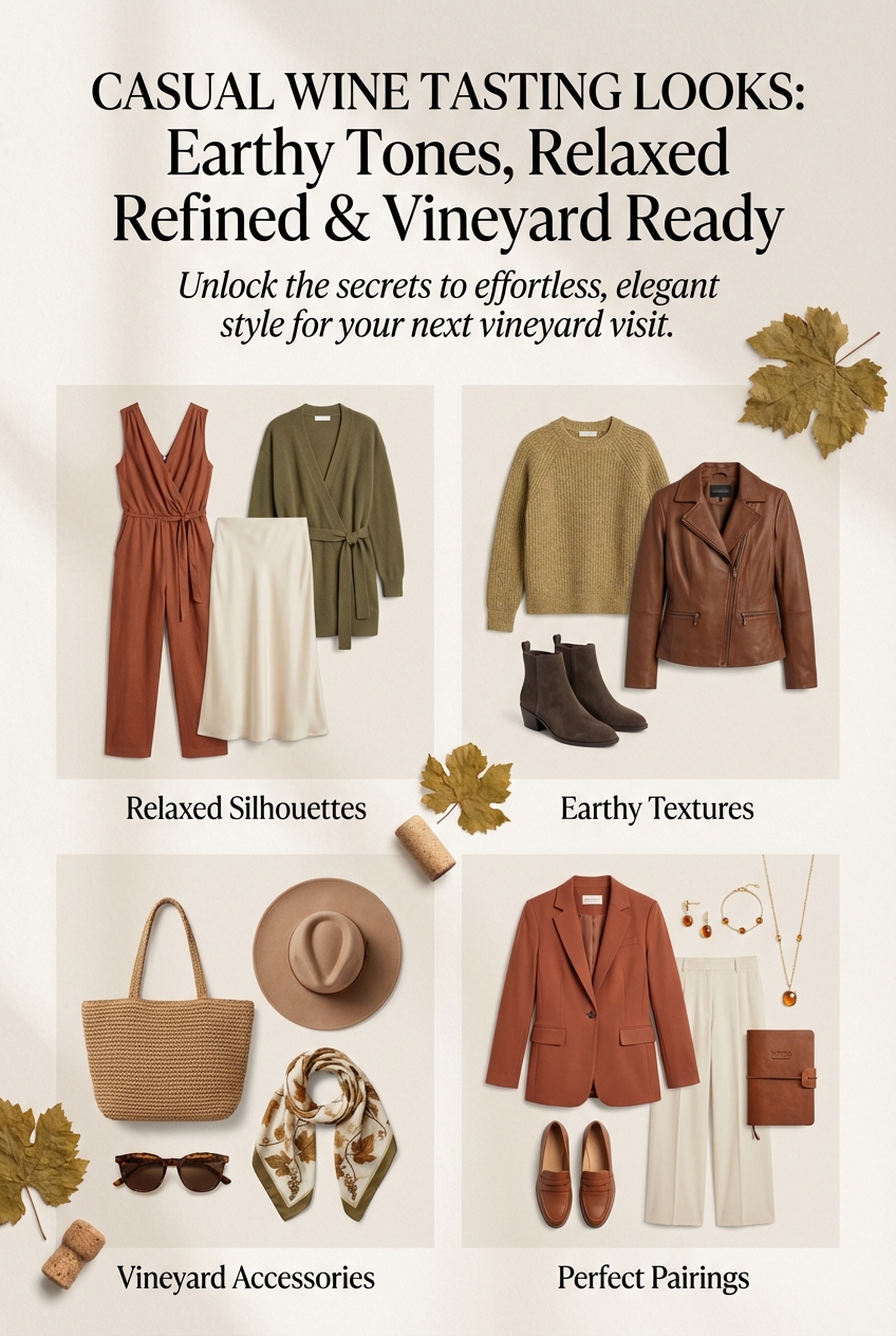 Casual Wine Tasting Looks With Earthy Tones Relaxed Refined And Perfectly Vineyard Ready - photo 4