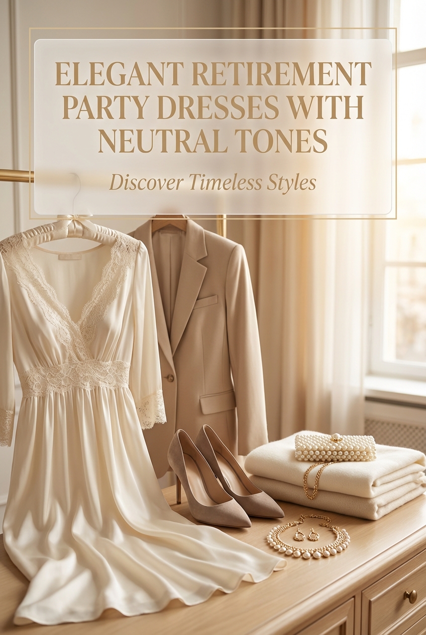 Elegant Retirement Party Dresses With Neutral Tones - photo 2
