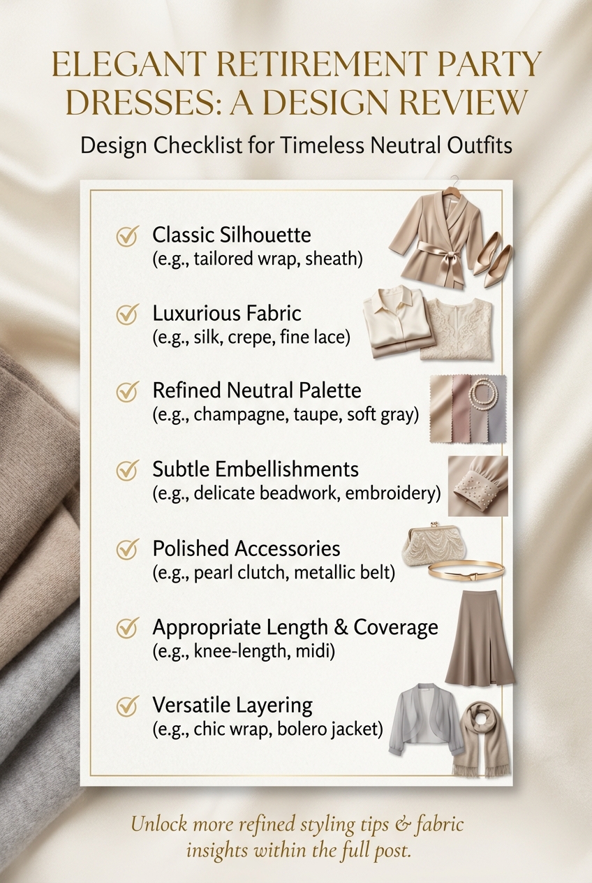 Elegant Retirement Party Dresses With Neutral Tones - photo 5