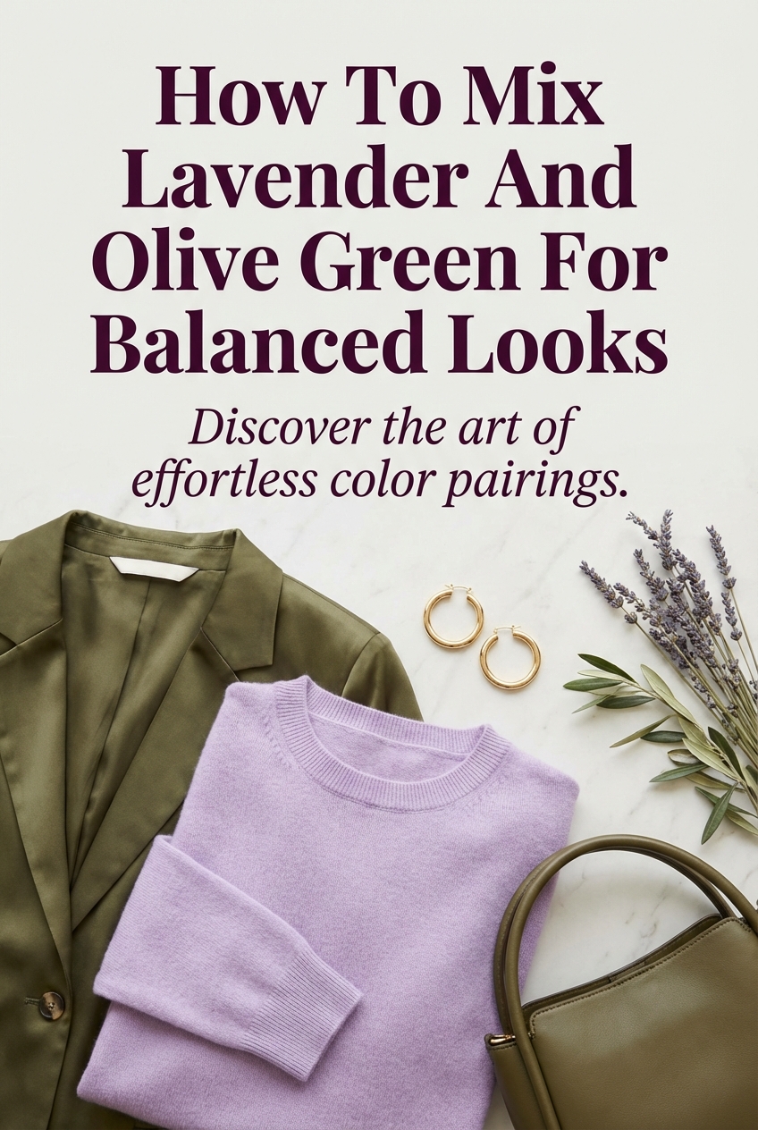 How To Mix Lavender And Olive Green For Balanced Looks - photo 2