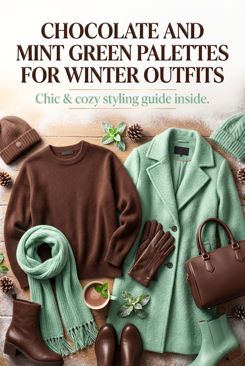 Chocolate And Mint Green Palettes For Winter Outfits - photo 2