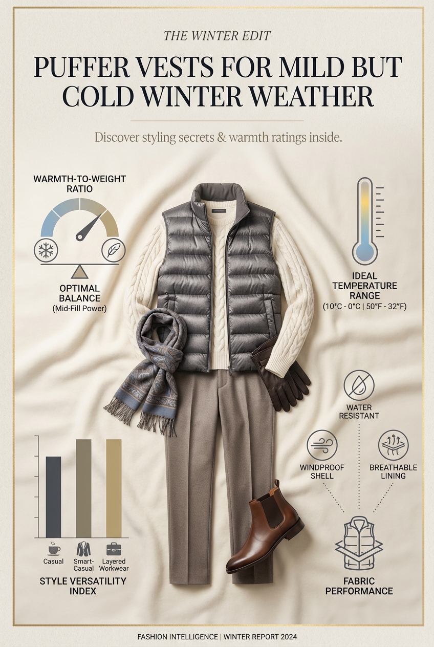 Puffer Vests For Mild But Cold Winter Weather - photo 3