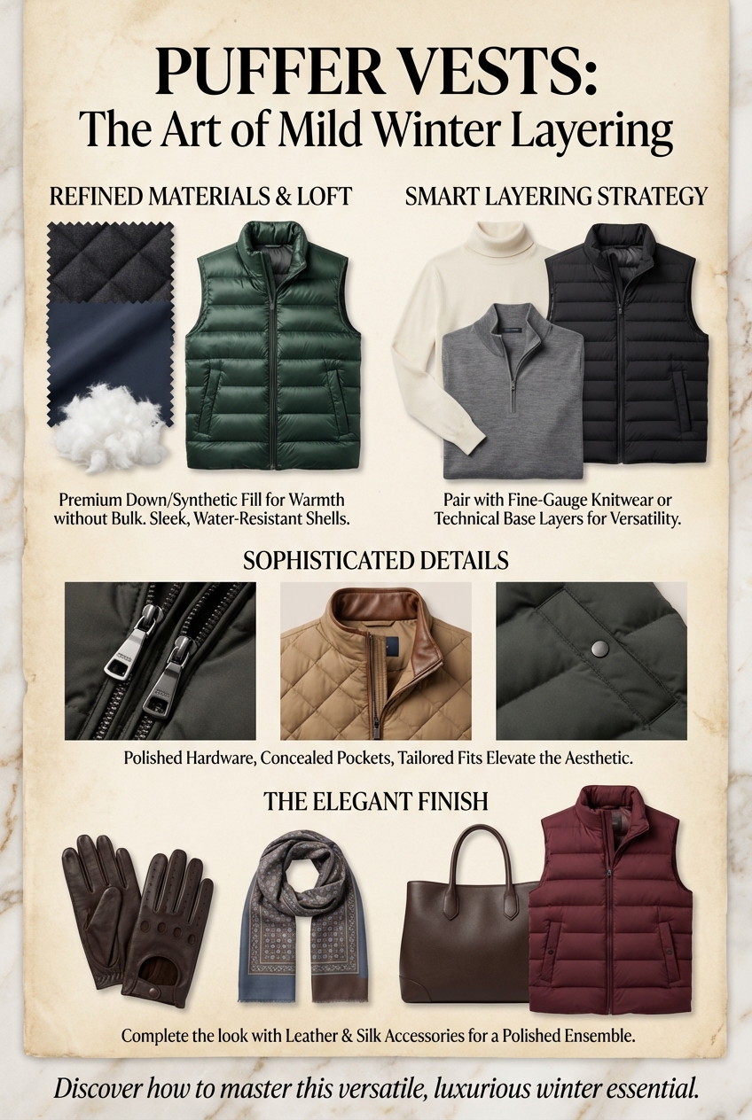 Puffer Vests For Mild But Cold Winter Weather - photo 4