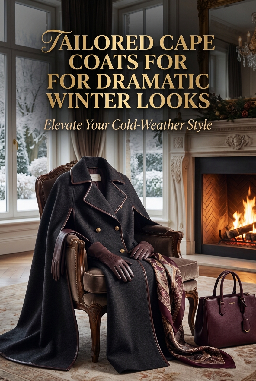 Tailored Cape Coats For Dramatic Winter Looks - photo 2