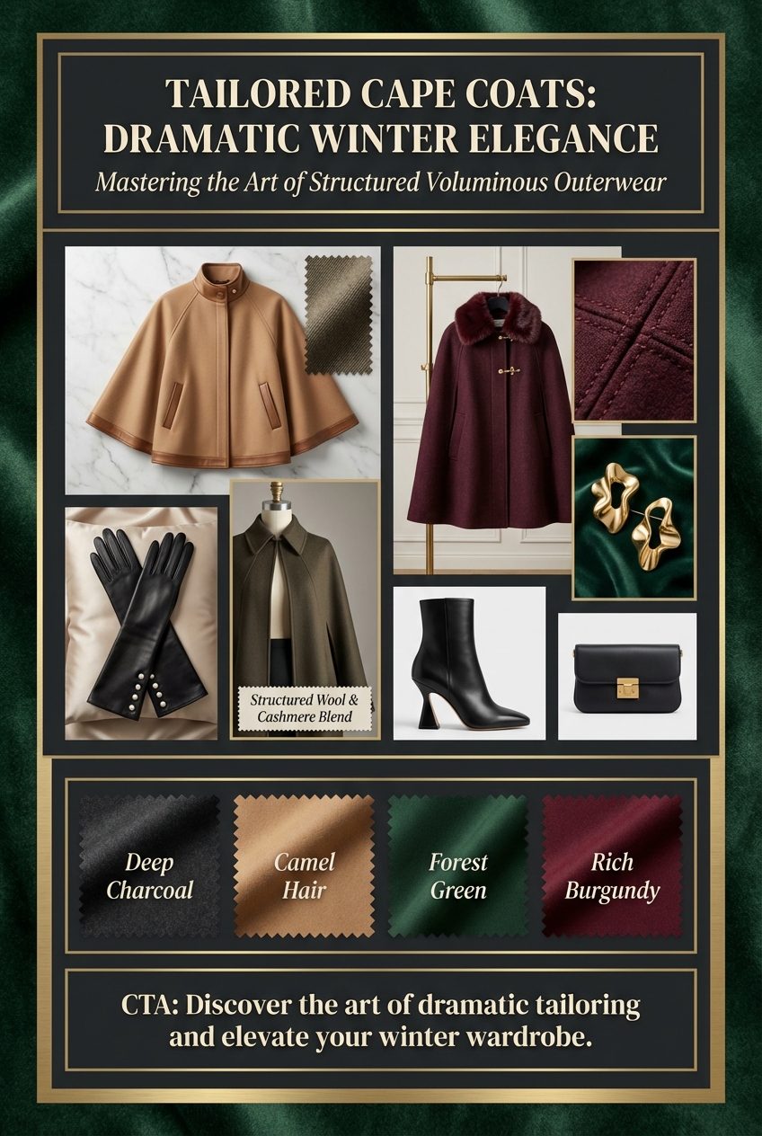 Tailored Cape Coats For Dramatic Winter Looks - photo 4