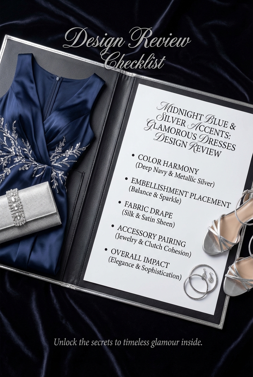 Midnight Blue And Silver Accents In Glamorous Dresses - photo 5