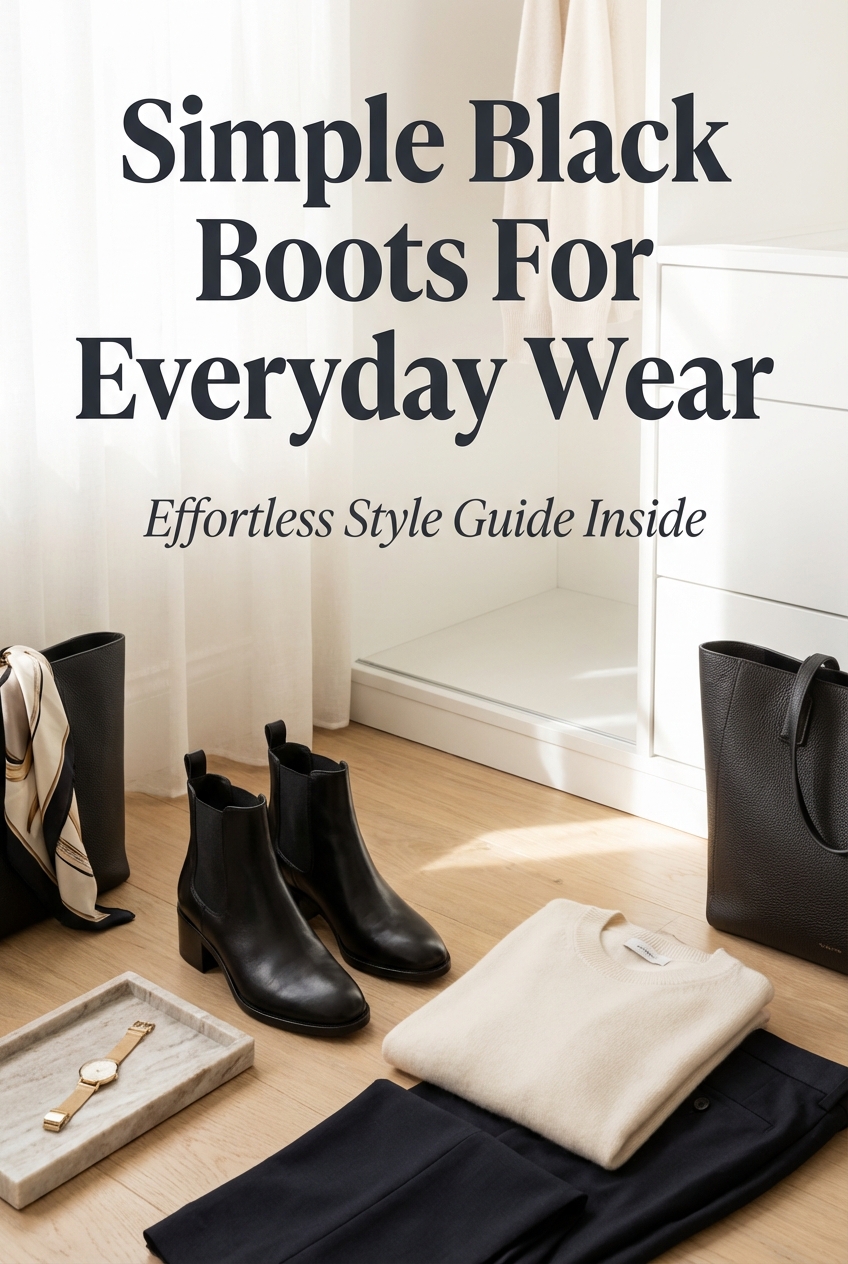 Simple Black Boots For Everyday Wear - photo 2