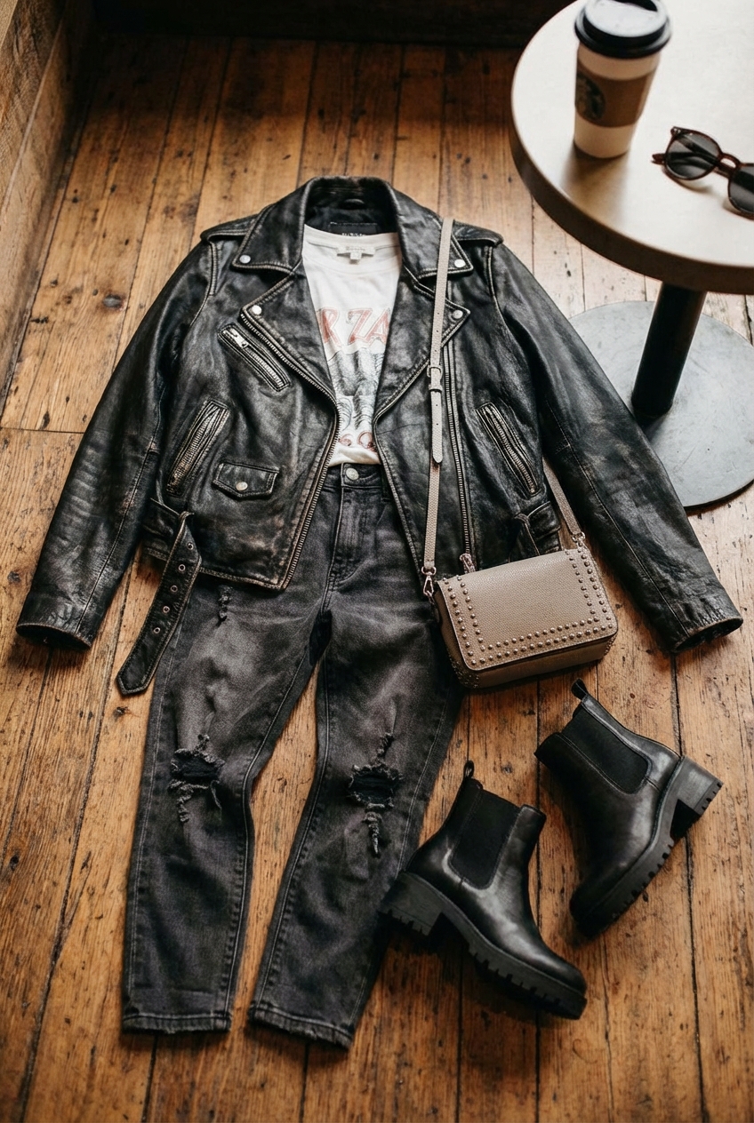 Sleek Leather Jackets For Edgy Outfits