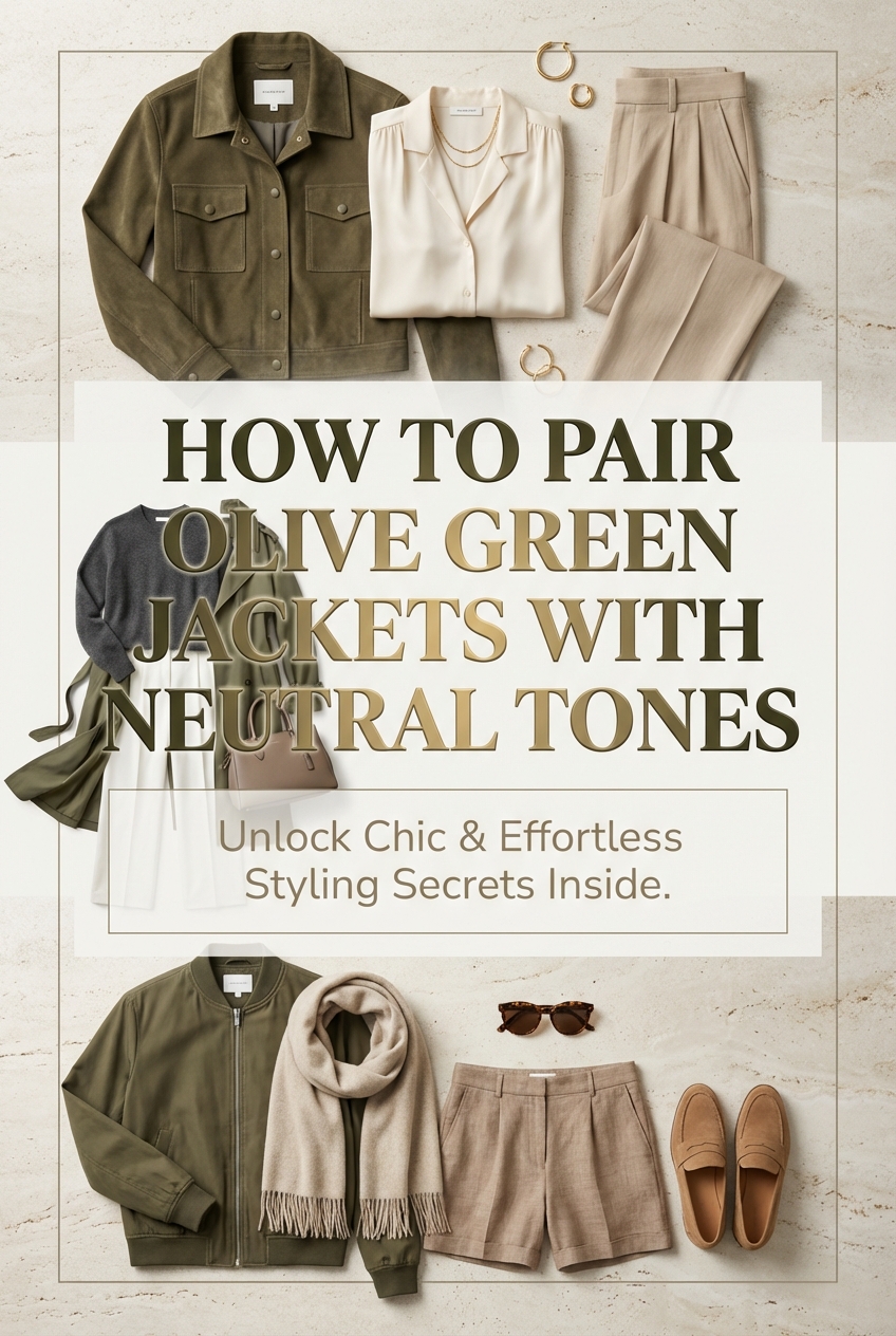 How To Pair Olive Green Jackets With Neutral Tones - photo 2