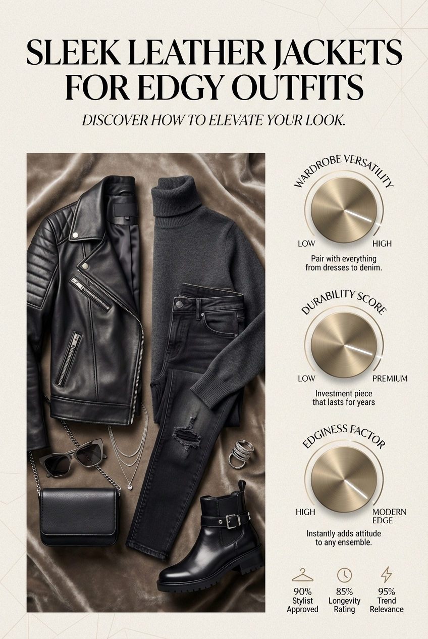 Sleek Leather Jackets For Edgy Outfits - photo 3