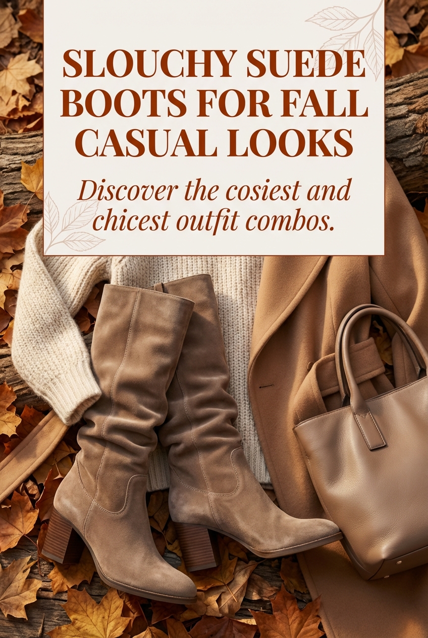 Slouchy Suede Boots For Fall Casual Looks - photo 2