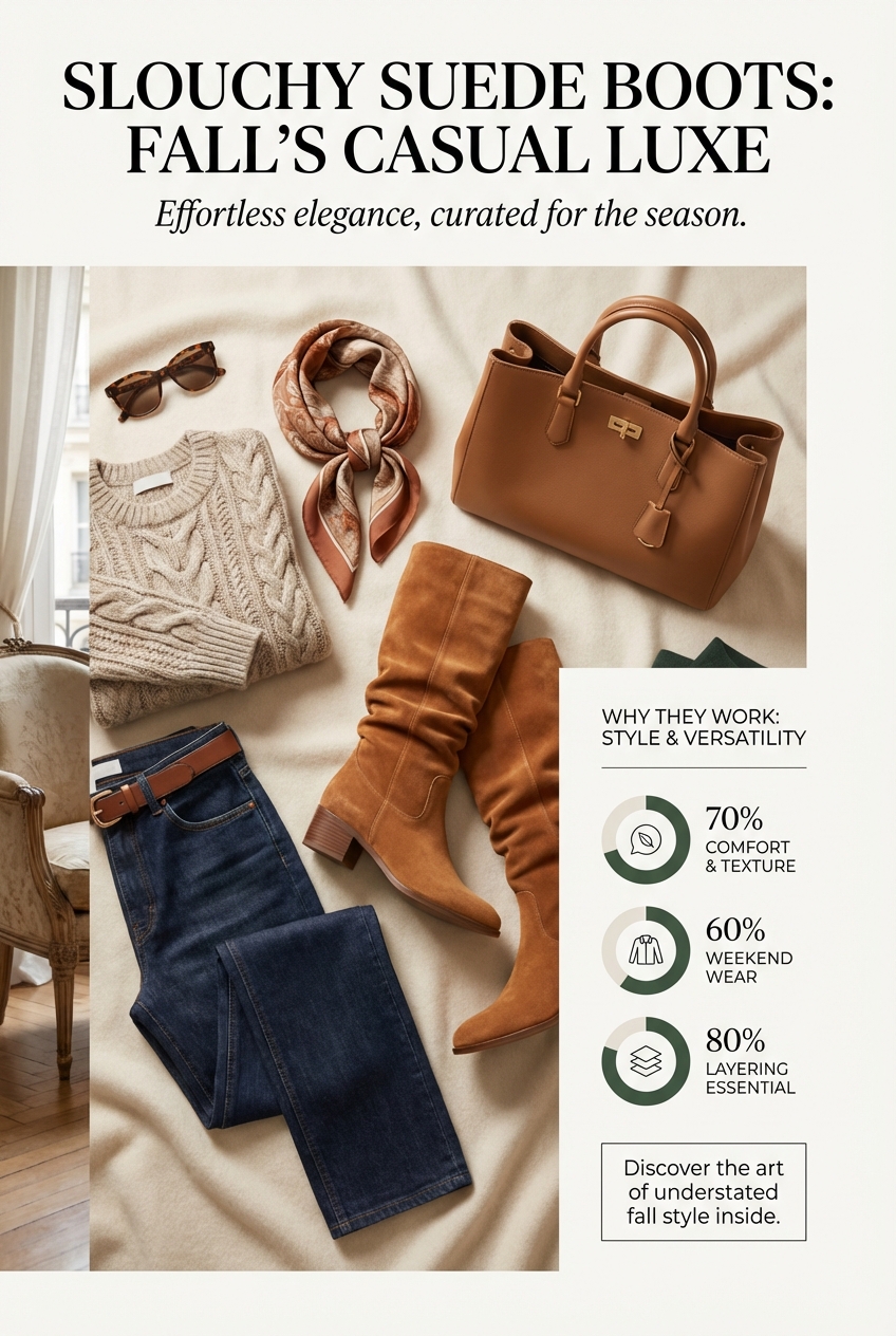 Slouchy Suede Boots For Fall Casual Looks - photo 3
